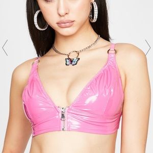 Vinyl Bra Top By Dolls Kill